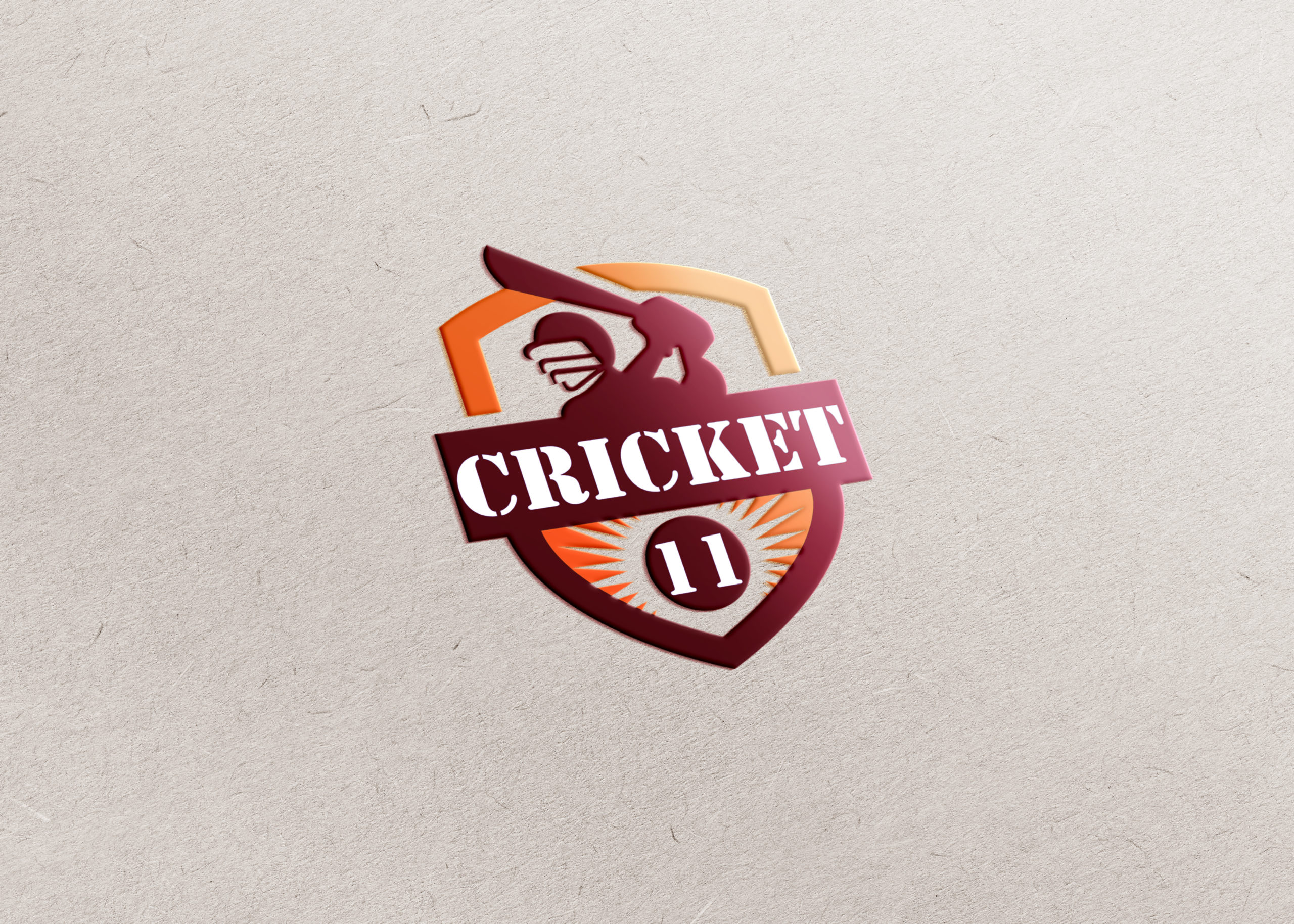 online cricket game app logo design by Badri Design