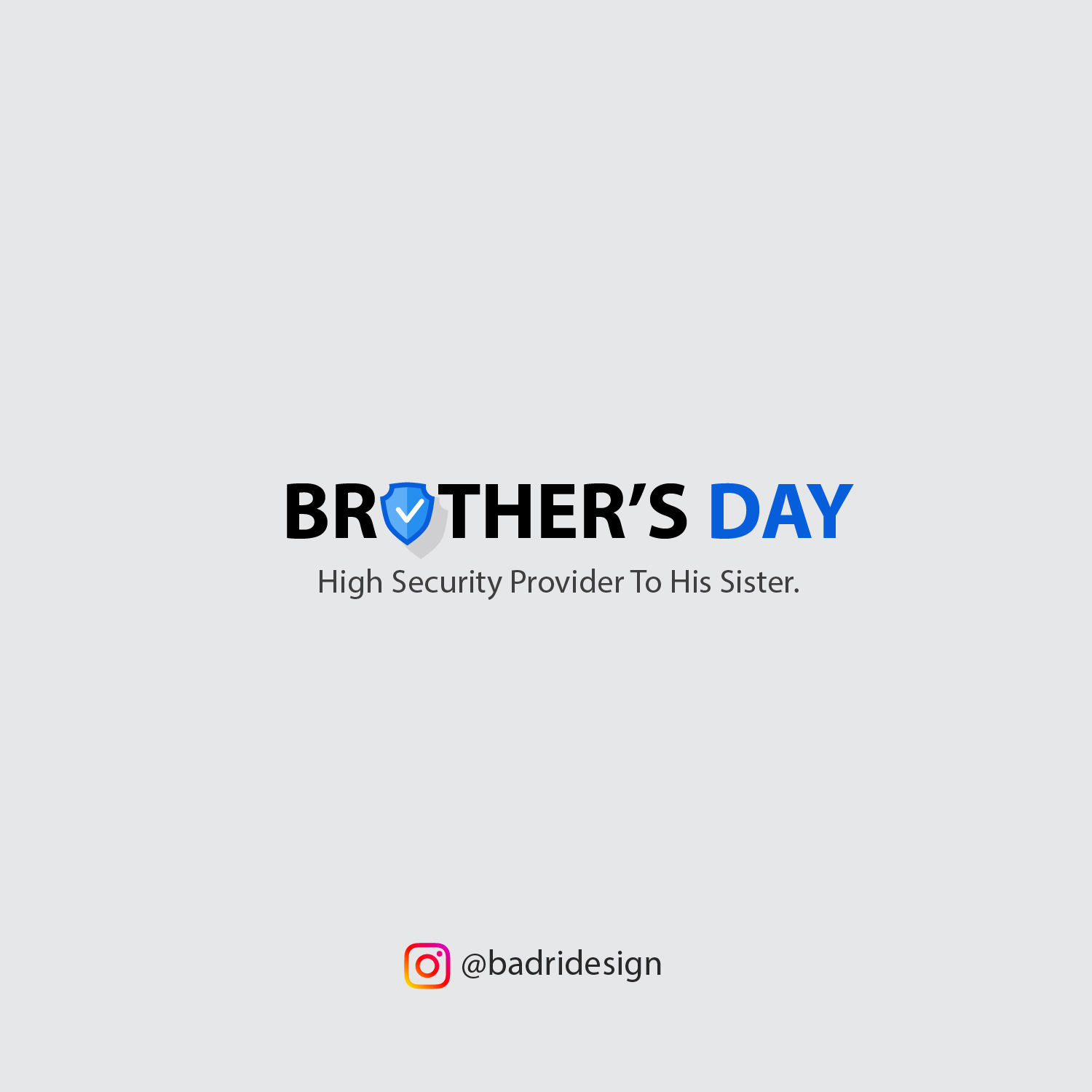 Topical post design on brother's day by Badri Design