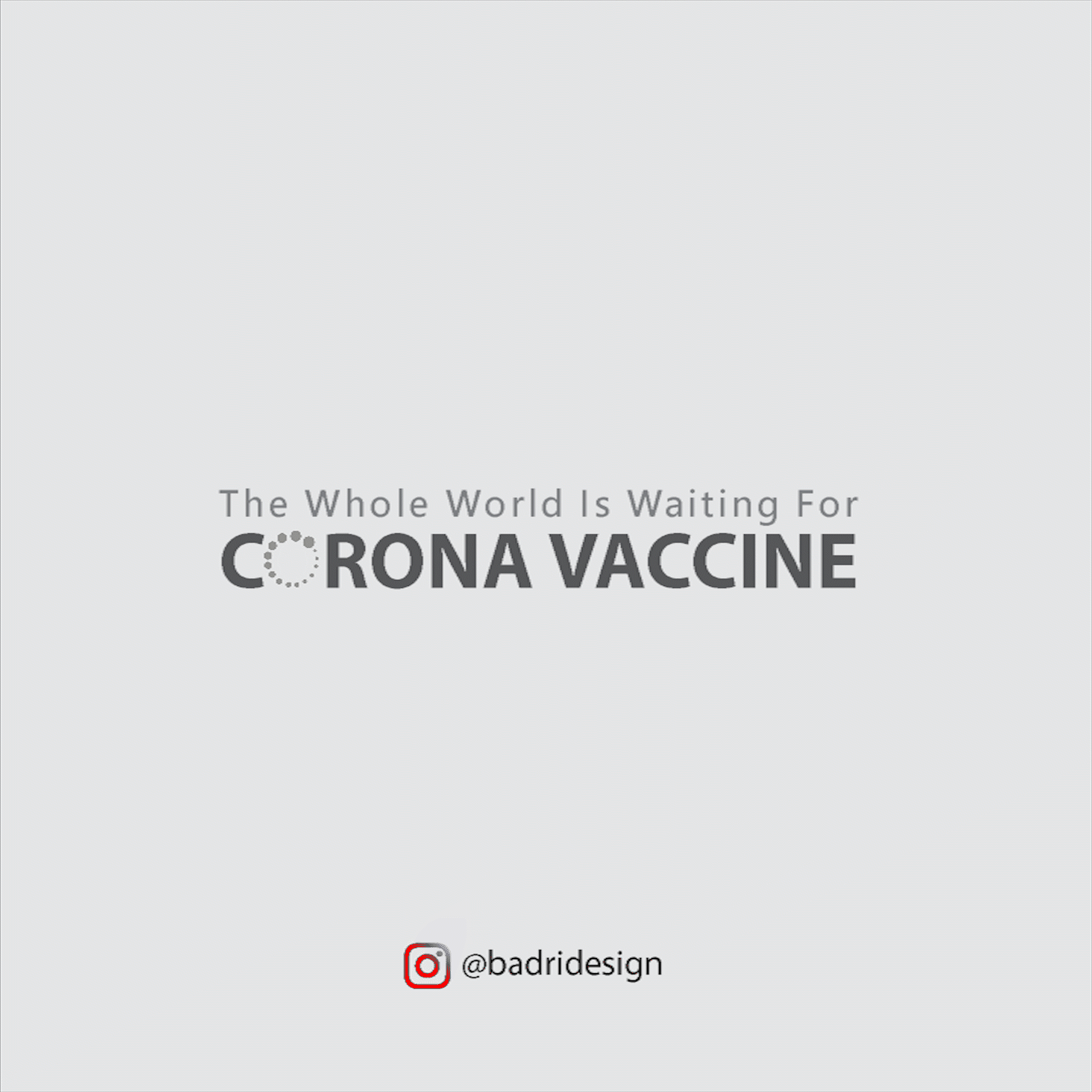 Animated Moment marketing on corona vaccine social media post design by Badri Design