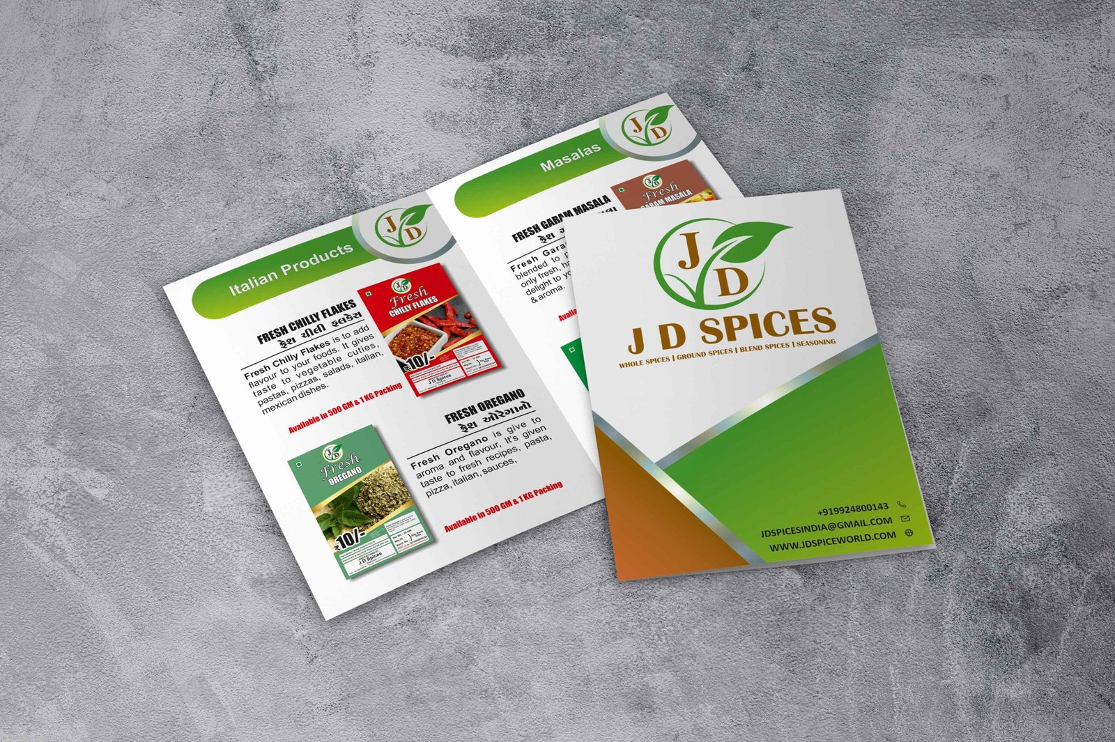 Spices company products brochure design by badri design